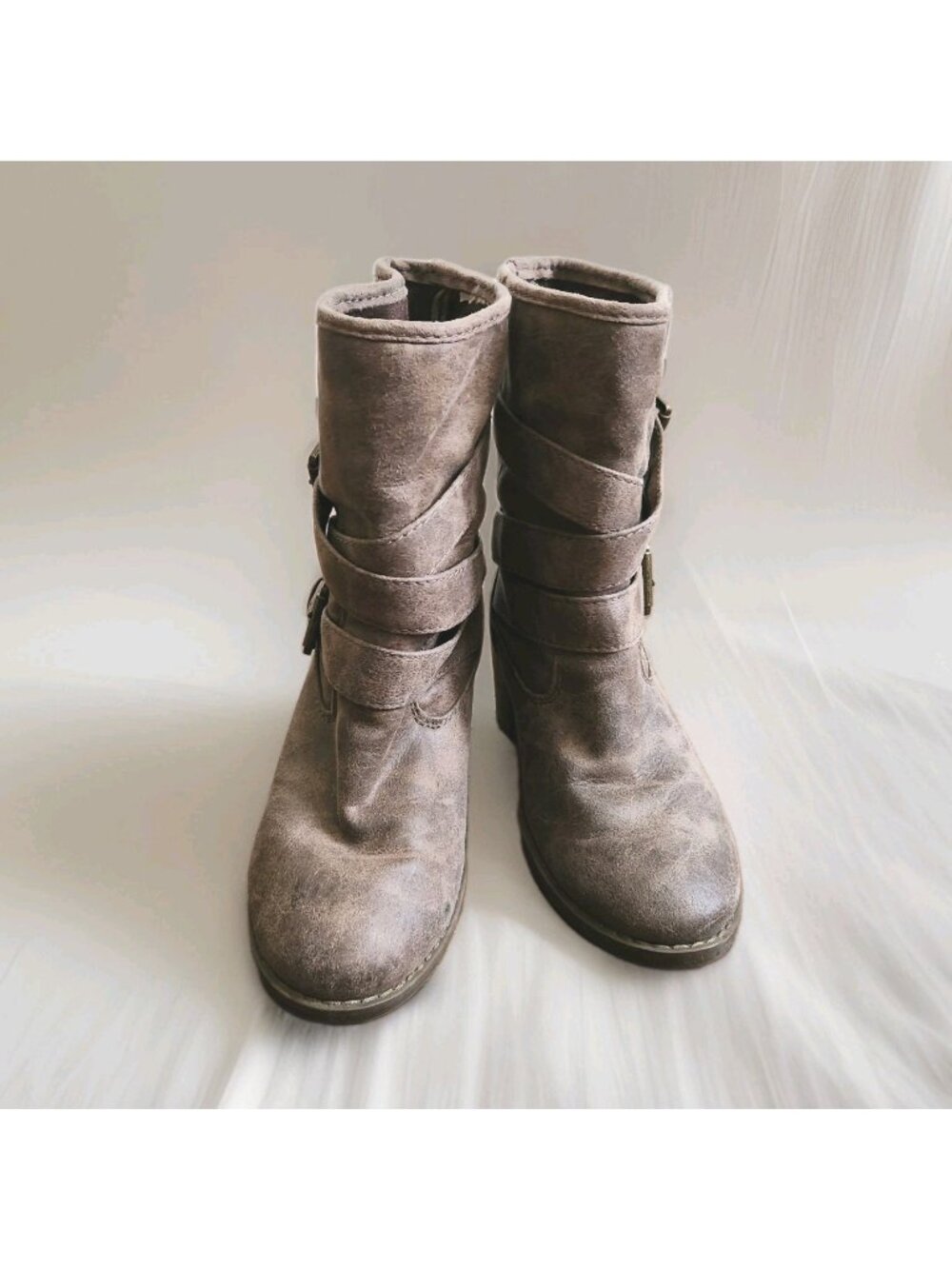 Faux Leather Boots Western Inspired Old Navy Women's Size 6 Regular Width READ